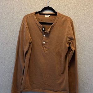 Freenote cloth 13oz Henley tobacco color